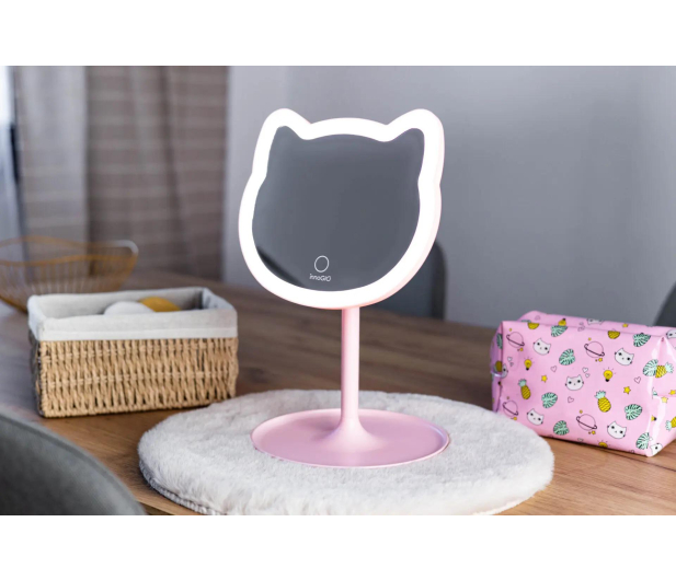 INNOGIO GIOperfect Pink Cat- Lusterko kosmetyczne różowy kotek - 1360144 - zdjęcie 2